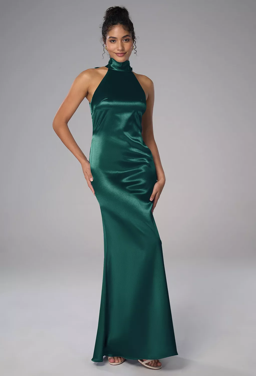 AW Elliot Hunter Green  Cocktail Wedding Guest Dresses